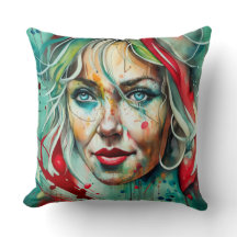 Mrs Clause throw pillow
