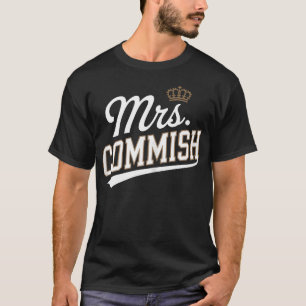 Mrs Commish Fantasy Football League T-Shirt