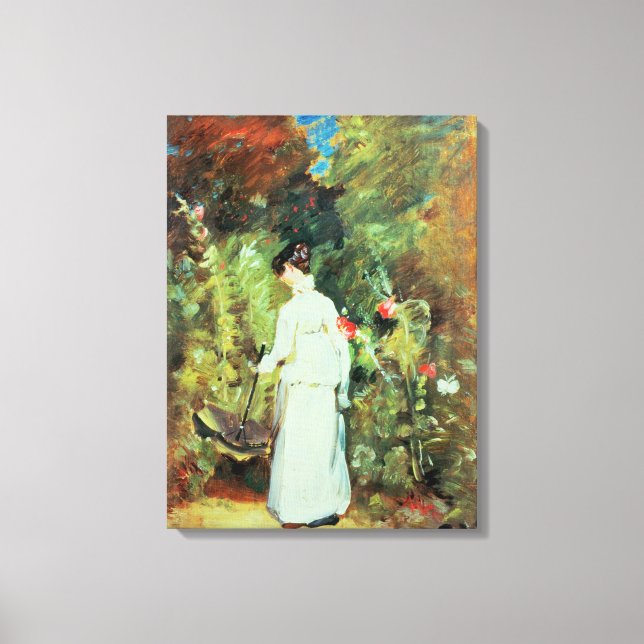 Mrs Constable in her Garden Canvas Print (Front)