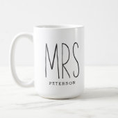 MRS Custom Couple Mug Wedding Mug Anniversary (Left)
