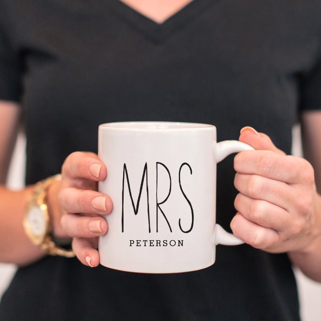 MRS Custom Couple Mug Wedding Mug Anniversary