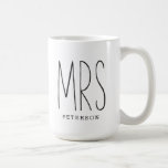 MRS Custom Couple Mug Wedding Mug Anniversary<br><div class="desc">Berry Berry Sweet Designs | www.berryberrysweet.com</div>