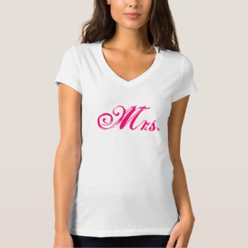 Mrs. Custom Tee Shirt by LaBebbaDesigns at Zazzle