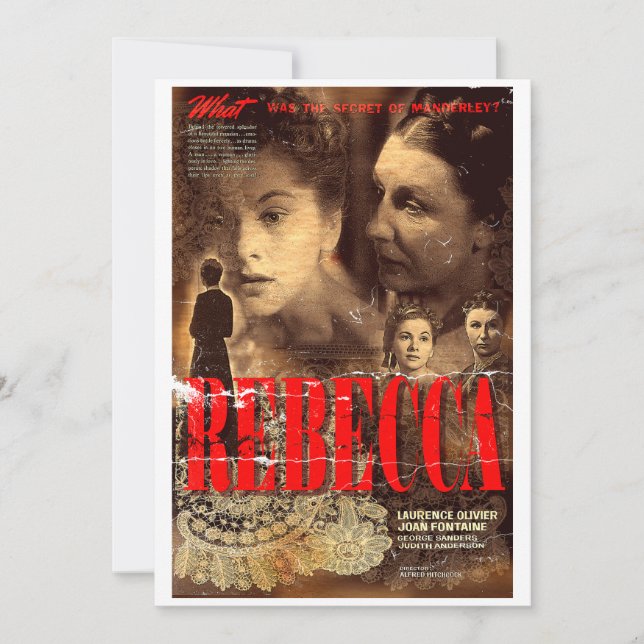 Mrs. Danvers welcomes you Invitation (Front)