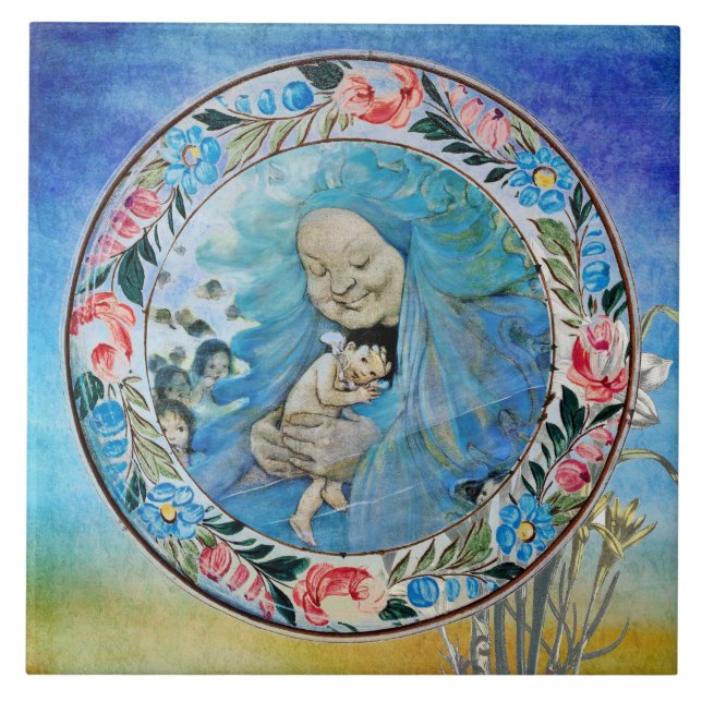 Mrs. Doasyouwouldbedone by Jessie Willcox Ceramic Tile (Front)