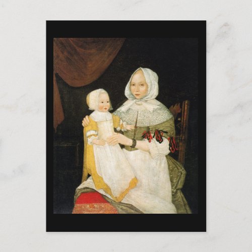 Mrs Elizabeth Freake and Baby Mary ca 1671_1674 Postcard