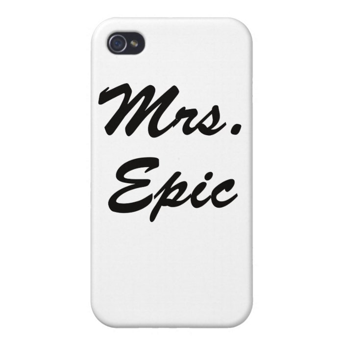 Mrs. Epic iPhone 4/4S Cases