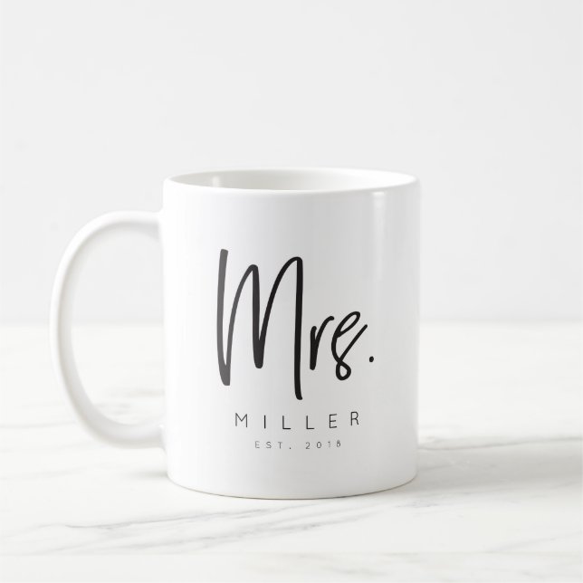 Mrs. Established Custom Coffee Mug (Left)