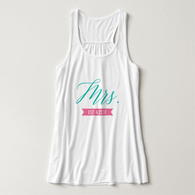 Mrs. Established with Date Tank Top