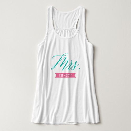 Mrs Established with Date Tank Top