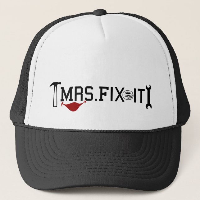 Mrs Fix It Trucker Hat (Front)