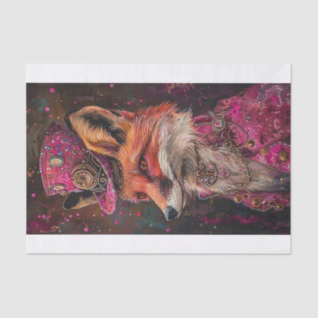 Mrs. Fox Tissue Paper (Front)
