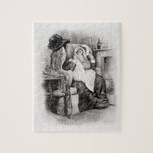 Mrs Gamp from Charles Dickens A Gossip about hi Jigsaw Puzzle