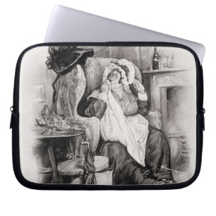 Mrs Gamp, from 'Charles Dickens: A Gossip about hi Laptop Sleeve