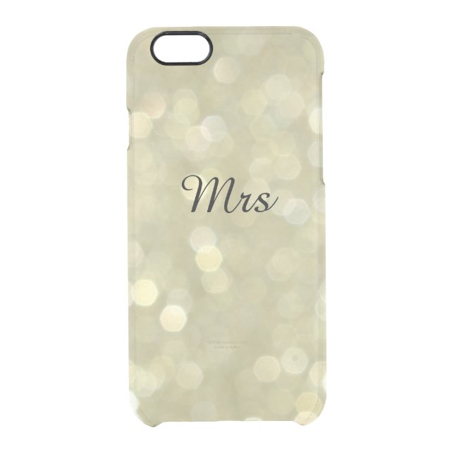 Mrs Gold Sparkles iPhone 6/6s Case (Back)