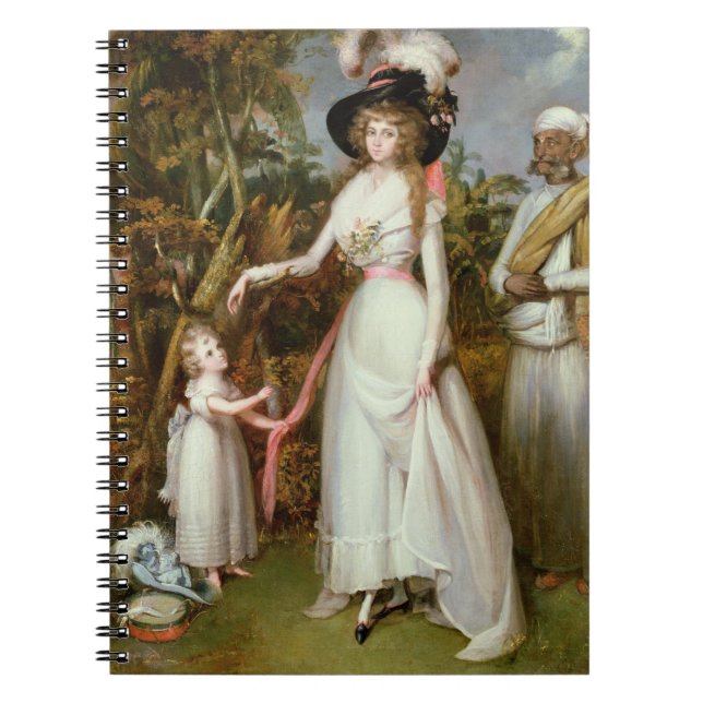 Mrs Graham of Kinross, her Daughter and a Jamadar, Notebook (Front)