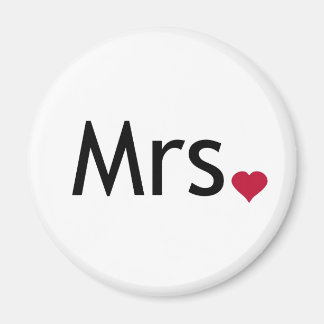 Mrs - half of Mr and Mrs set Magnet