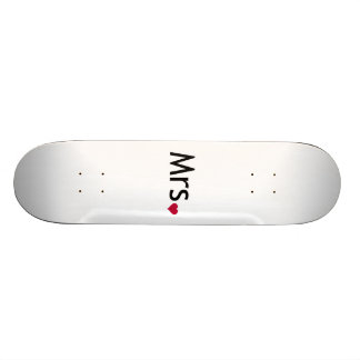 Mrs - half of Mr and Mrs set Skateboard Deck