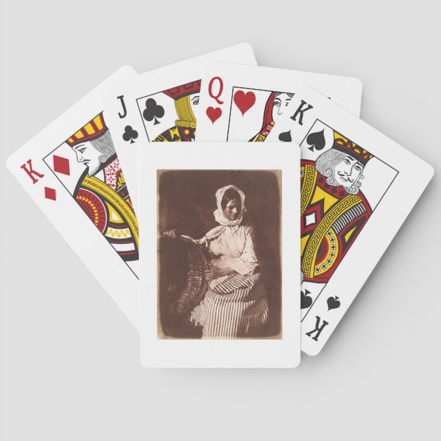 Mrs Hall, Newhaven, c.1843-47 (salt paper print fr Poker Cards (Back)