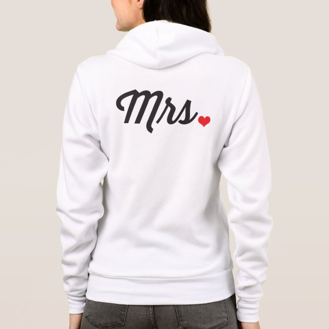 Mrs Heart Hoodie (Back)