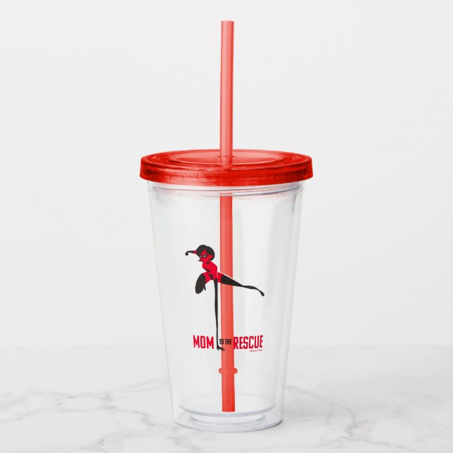 Mrs. Incredible | Mom To The Rescue Acrylic Tumbler (Front)