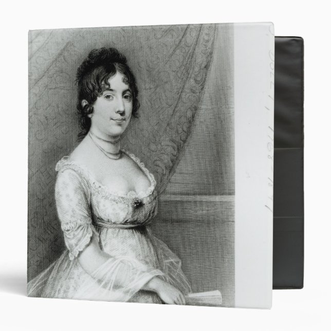 Mrs James Madison, Dolley Payne , c.1804-55 Binder (Front/Inside)