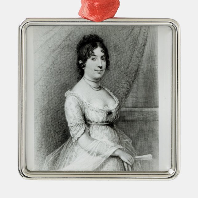 Mrs James Madison, Dolley Payne , c.1804-55 Metal Ornament (Front)