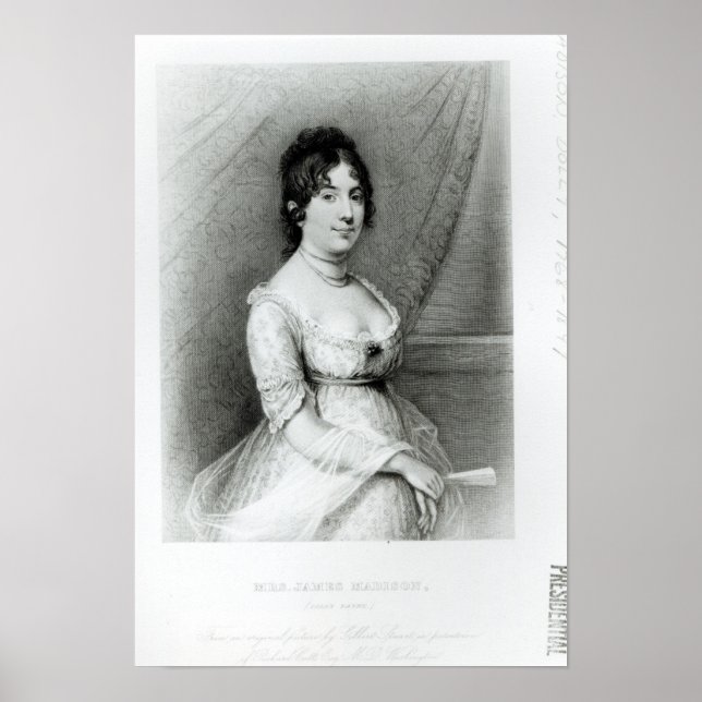 Mrs James Madison, Dolley Payne , c.1804-55 Poster (Front)