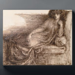 Mrs. Jane Morris Reclining on a Sofa Plaque<br><div class="desc">Image:55991  Mrs. Jane Morris Reclining on a Sofa. Rossetti,  Dante Charles Gabriel (1828-82). Private Collection,  Photo © Bonhams,  London,  UK.  Art,  Fine Art.</div>