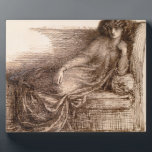 Mrs. Jane Morris Reclining on a Sofa Plaque<br><div class="desc">Image:55991  Mrs. Jane Morris Reclining on a Sofa. Rossetti,  Dante Charles Gabriel (1828-82). Private Collection,  Photo © Bonhams,  London,  UK.  Art,  Fine Art.</div>