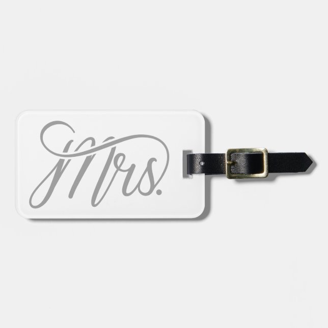 Mrs. Luggage Tag - Honeymoon Luggage (Front Horizontal)