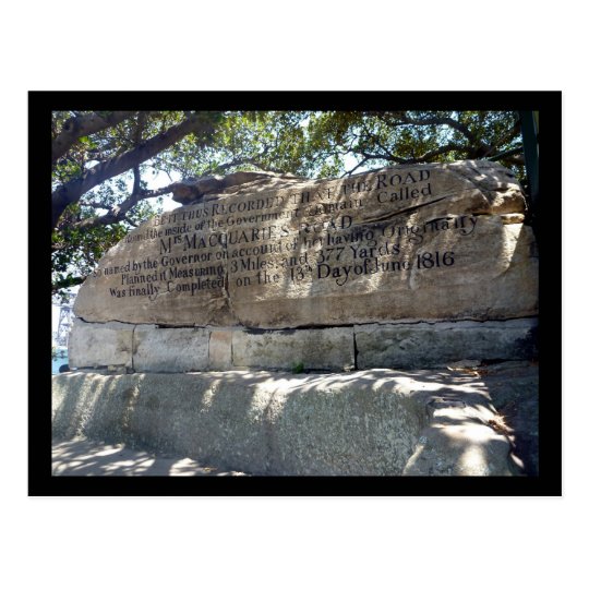mrs macquarie's chair postcard
