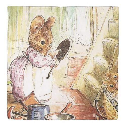 Mrs Mouse Cleans Pots and Pans by Beatrix Potter Duvet Cover