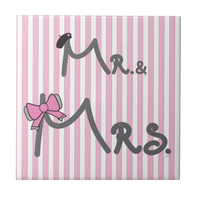 Mrs (Mr and Mrs) Ceramic Tile (Front)