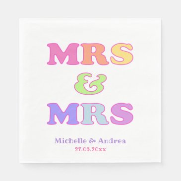 Mrs & Mrs | Cute Colorful Gay Wedding
