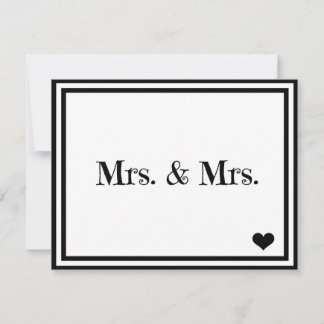 Mrs. & Mrs. Invitation