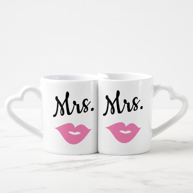 Mrs. & Mrs. Mug Set (Front Nesting)