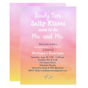 Lesbian Engagement Party Invitations 6