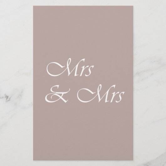 Mrs & Mrs Typography (Front)