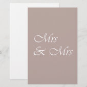 Mrs & Mrs Typography (Front/Back)