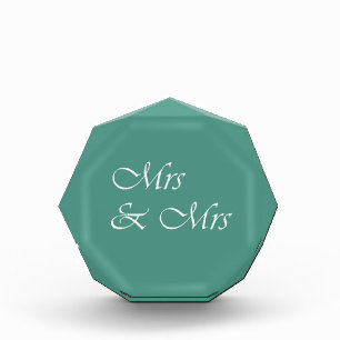 Mrs & Mrs Typography Acrylic Award