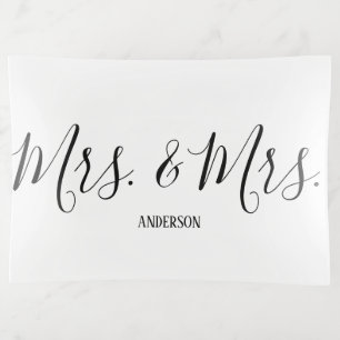 Mrs. & Mrs. Wedding Trinket Tray