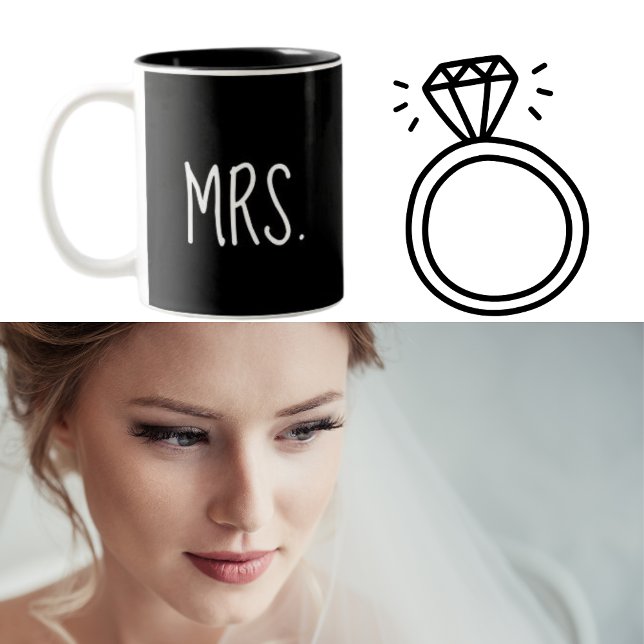 MRS. Newlywed Wife’s Black Coffee Mug (Creator Uploaded)