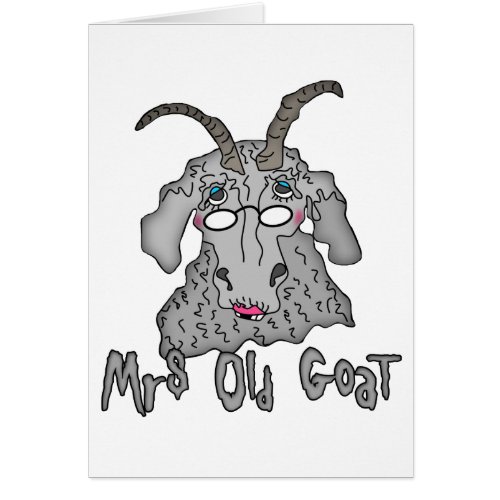 Mrs Old Goat Funny Cartoon