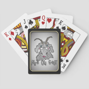 Mrs. Old Goat Funny Goat Playing Cards