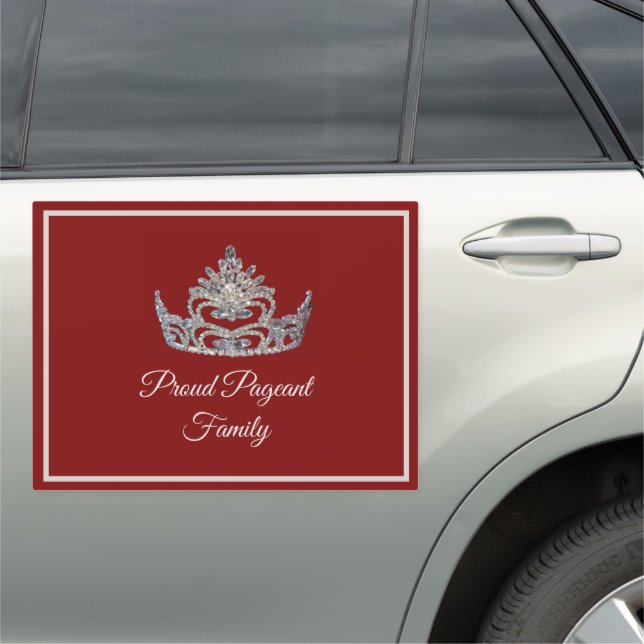 Mrs. Pageant Proud Pageant Husband Car Magnet (In Situ)
