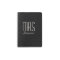 "Mrs" Passport Holder, Black Faux Textured