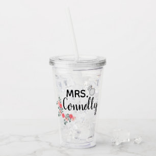 Mrs. Personalized Acrylic Tumbler