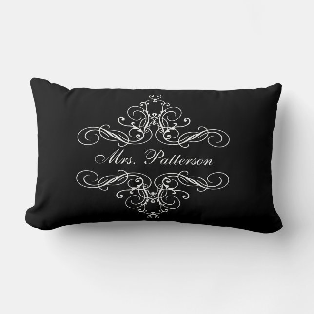 Mrs. Personalized  His & Her Boudoir Bed Pillow (Front)