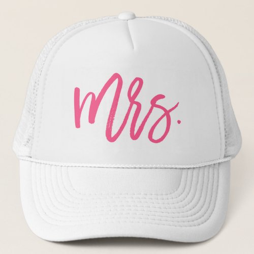 Mrs Pink Chic Script Trucker Hat